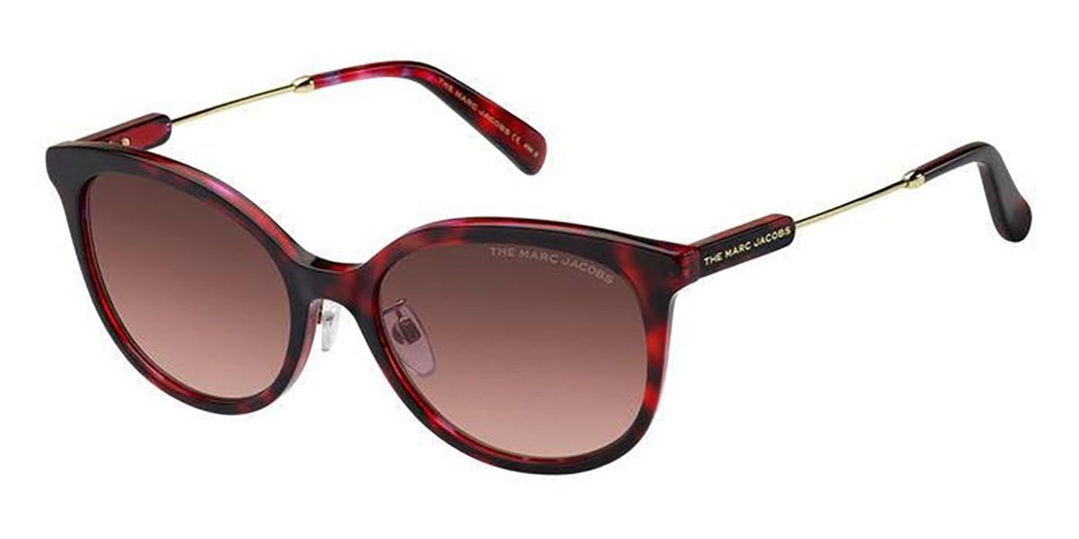 Image of Marc Jacobs MARC 610/G/S HK3/3X 55 Czerwone Damskie Okulary Przeciwsłoneczne PL