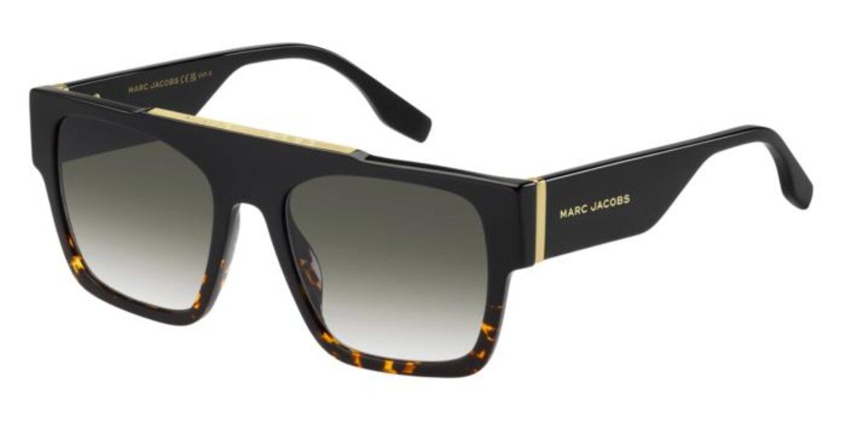 Image of Marc Jacobs MARC 757/S WR7/9K Óculos de Sol Pretos Masculino BRLPT