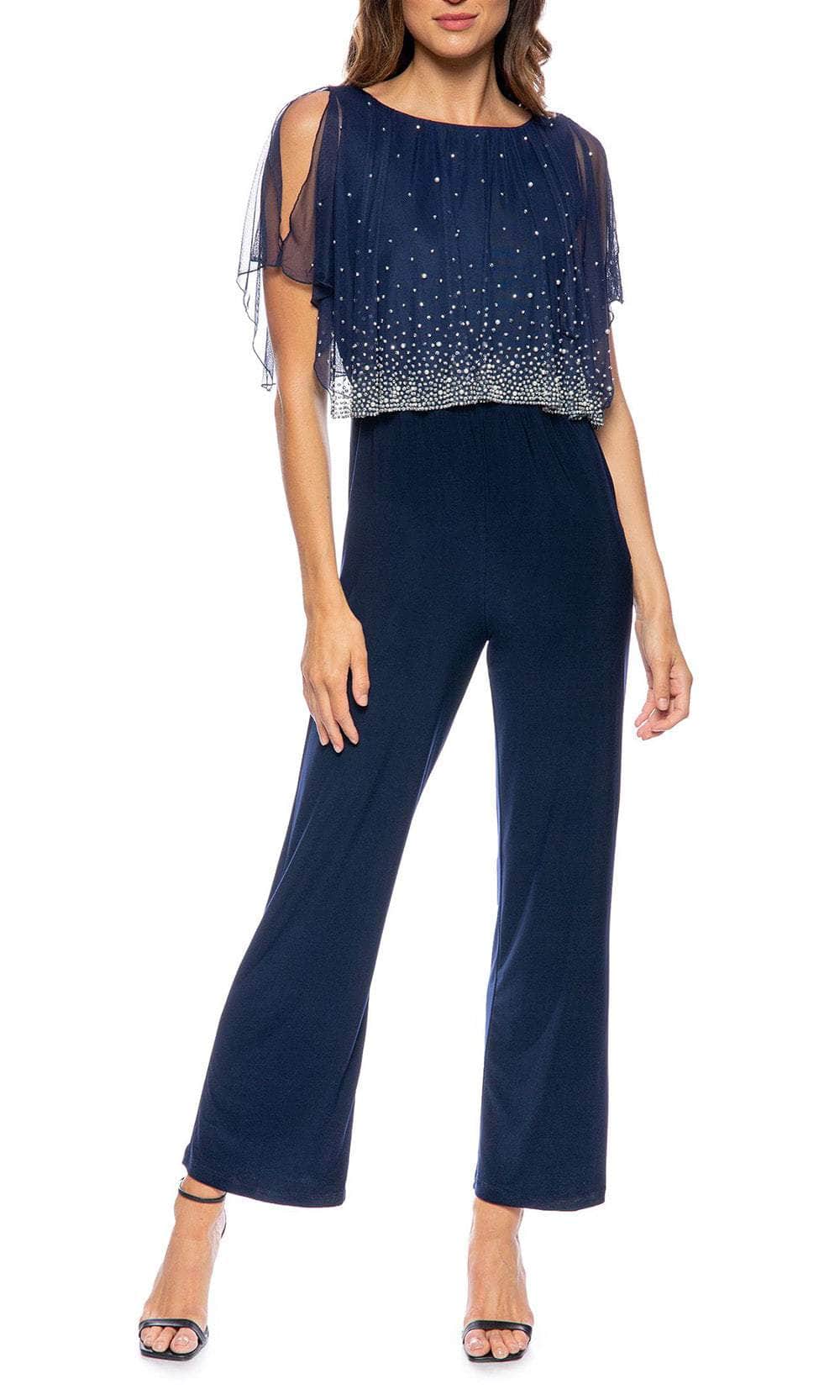 Image of Marina 268189 - Embellished Popover Jumpsuit