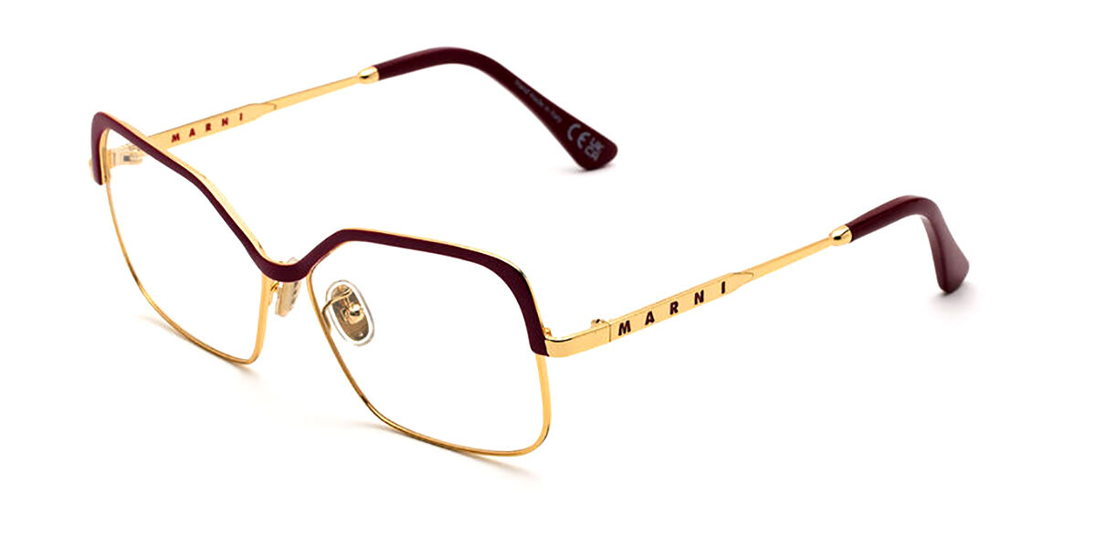 Image of Marni Unila Valley Optical Borgoña Dorados E8S Gafas Recetadas para Hombre Dorados ESP