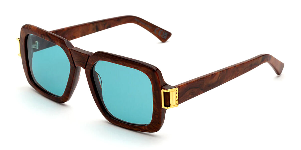 Image of Marni Zamalek Radica CPZ 55 Lunettes De Soleil Homme Marrons FR