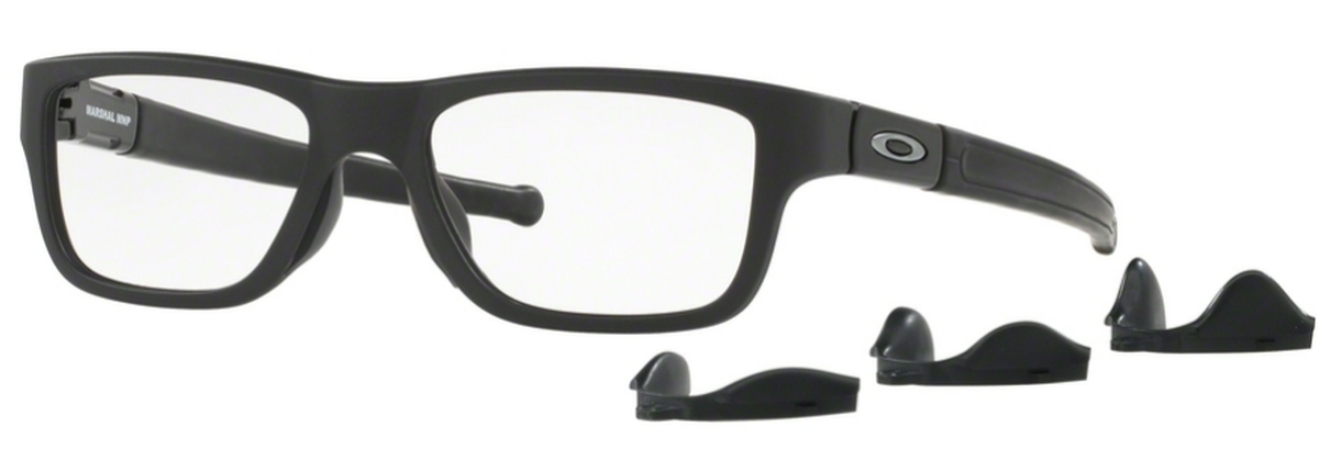 Image of Marshal MNP OX 8091 Eyeglasses 01 Satin Black