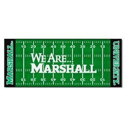 Image of Marshall University Football Field Runner Rug - We Are Marshall Logo
