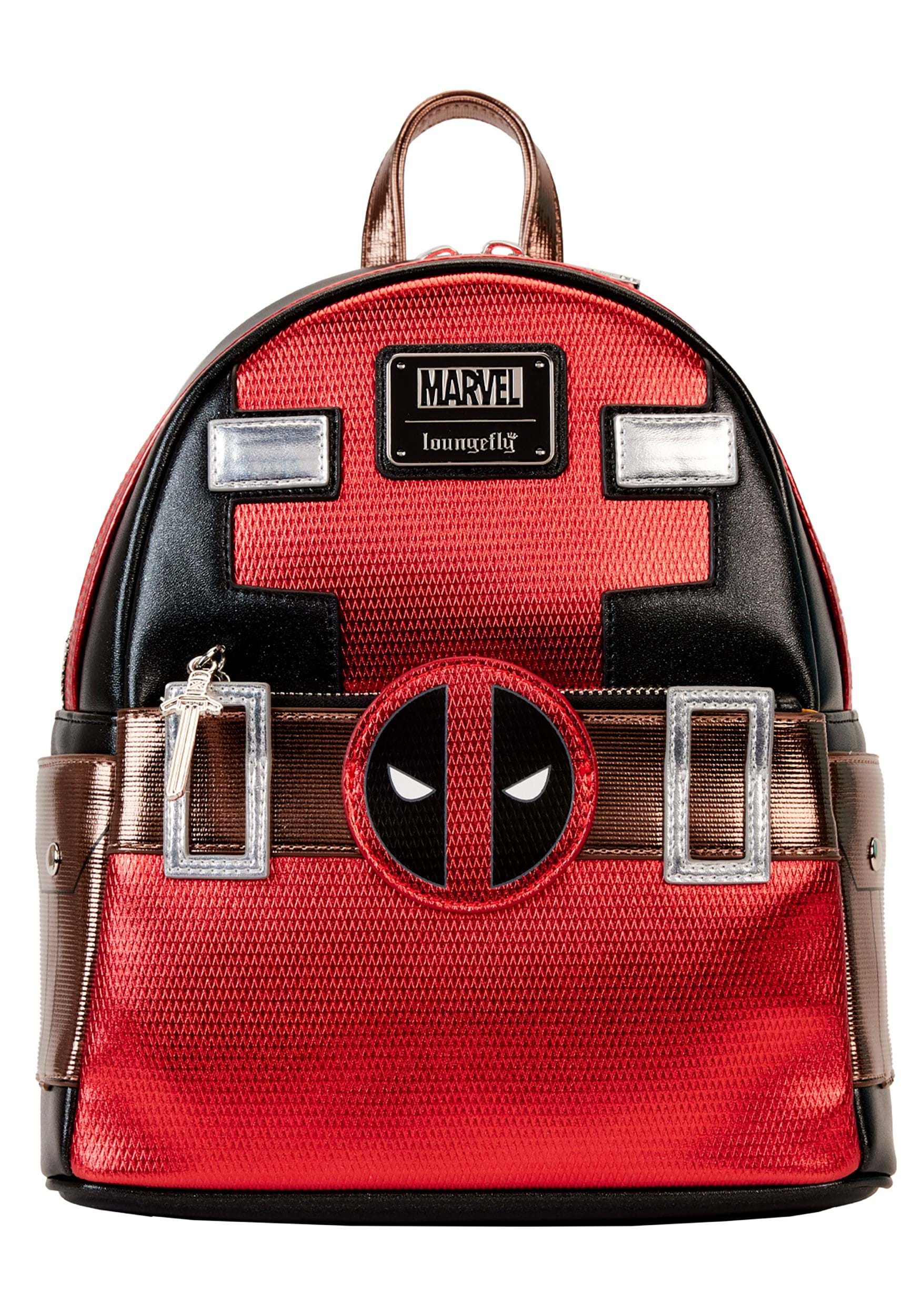 Image of Marvel Loungefly Metallic Deadpool Cosplay Mini Backpack ID LFMVBK0328-ST