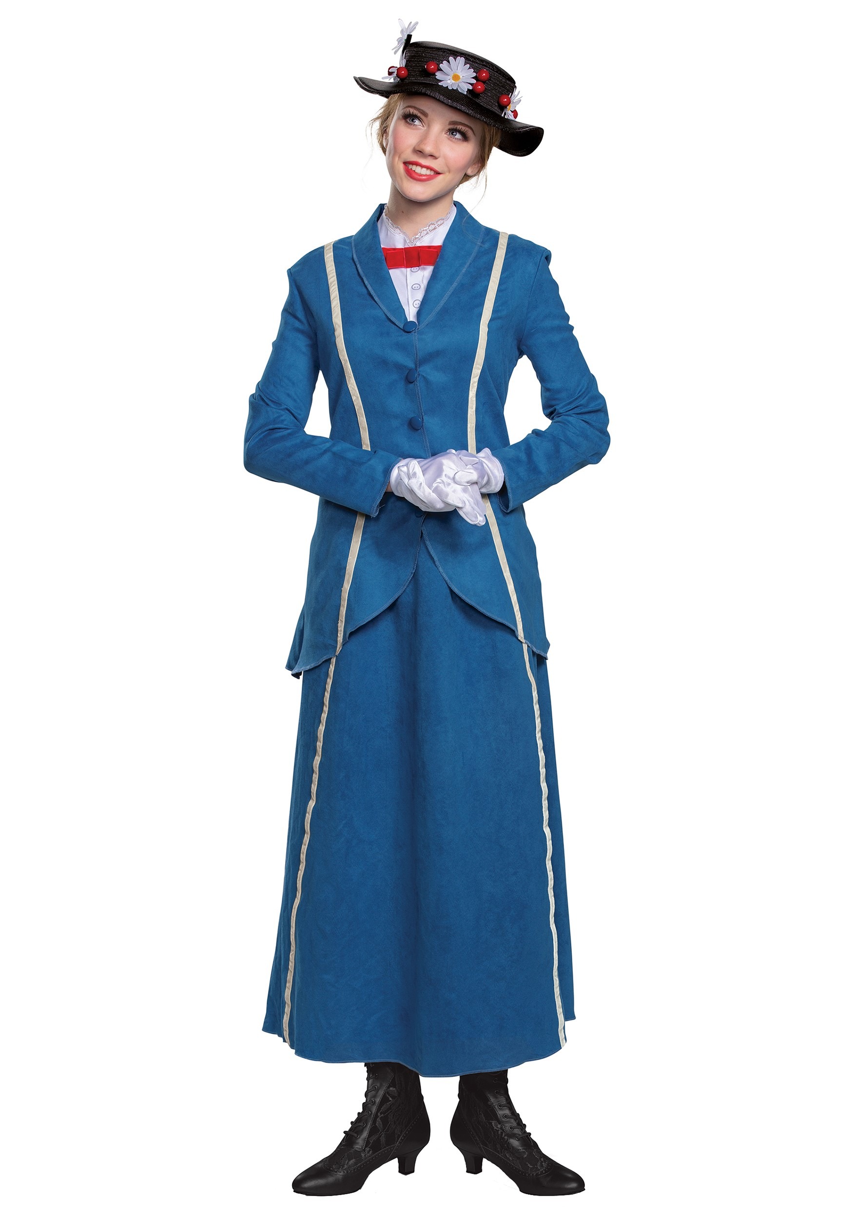 Image of Mary Poppins Women's Blue Coat Costume ID DI91093-XL