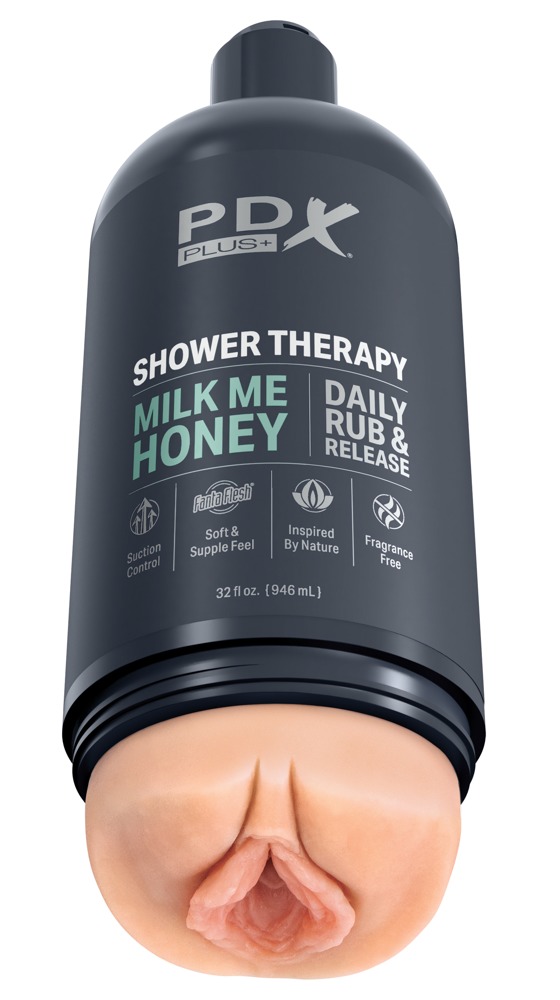 Image of Masturbator „Shower Therapy Milk Me Honey“ inklusive abnehmbarem Saugfuß ID 05473600000