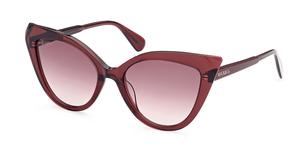 Image of Max & Co MO0038 69F 56 Lunettes De Soleil Femme Rouges FR