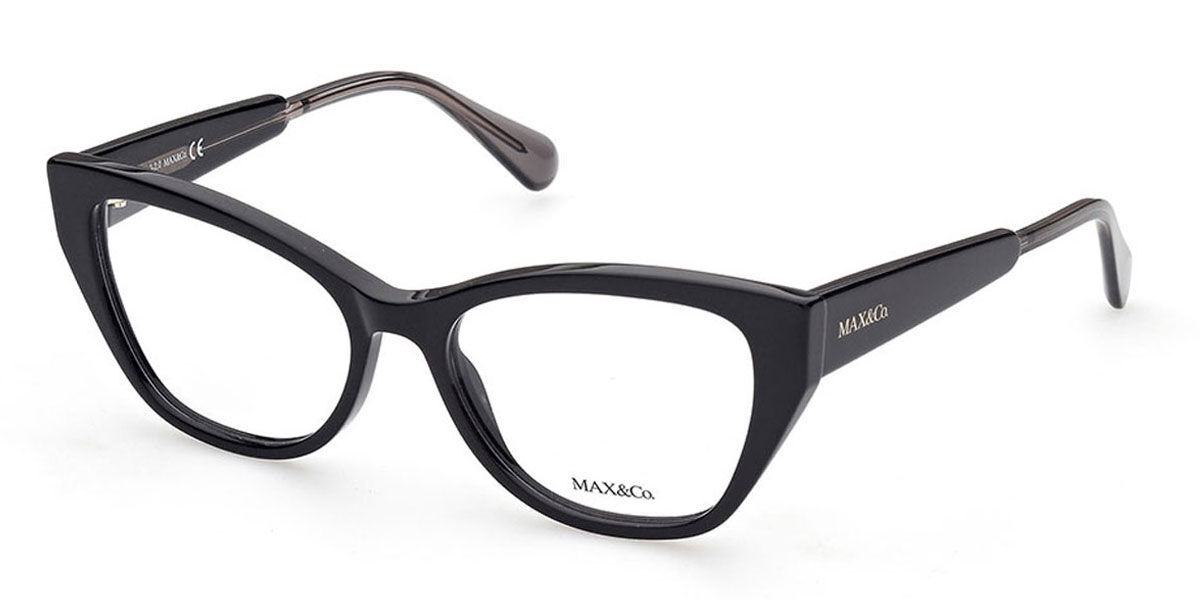 Image of Max & Co MO5028 001 Óculos de Grau Pretos Feminino BRLPT