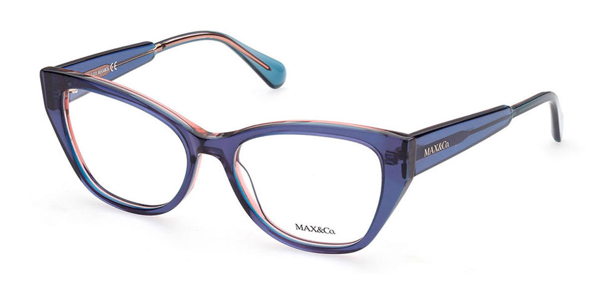 Image of Max & Co MO5028 092 Óculos de Grau Azuis Feminino BRLPT