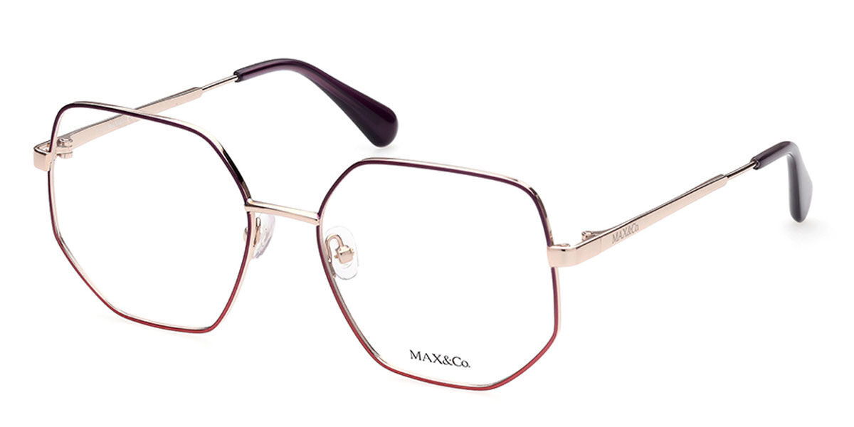 Image of Max & Co MO5037 28A Óculos de Grau Vinho Feminino PRT