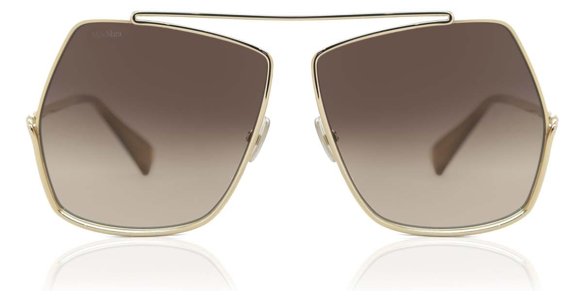 Image of Max Mara MM0006 32F Óculos de Sol Dourados Feminino BRLPT