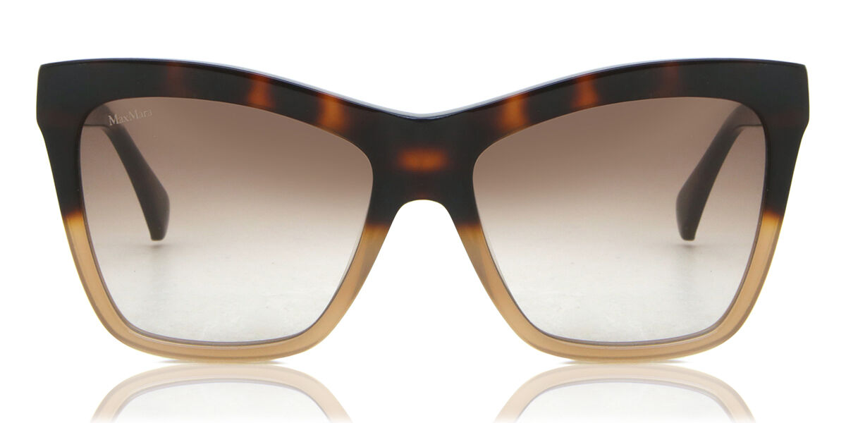 Image of Max Mara MM0008 56F Óculos de Sol Tortoiseshell Feminino BRLPT