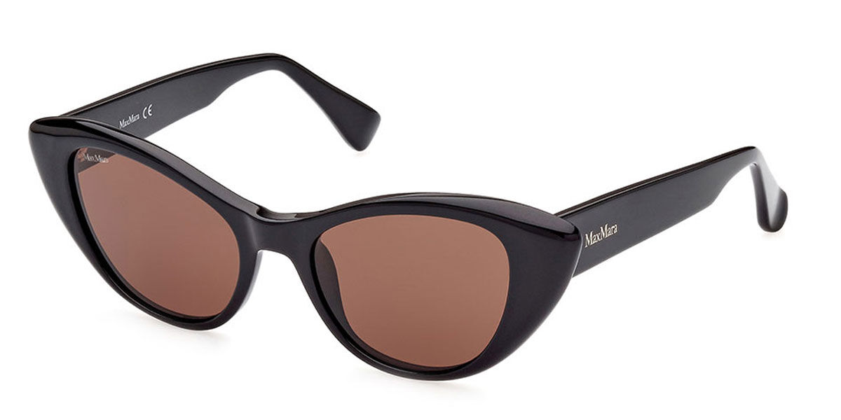 Image of Max Mara MM0039 01E 51 Lunettes De Soleil Femme Noires FR