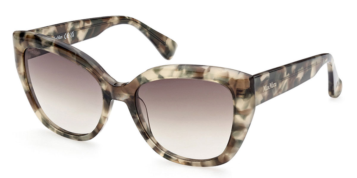 Image of Max Mara MM0040 55F Óculos de Sol Brancos Feminino PRT