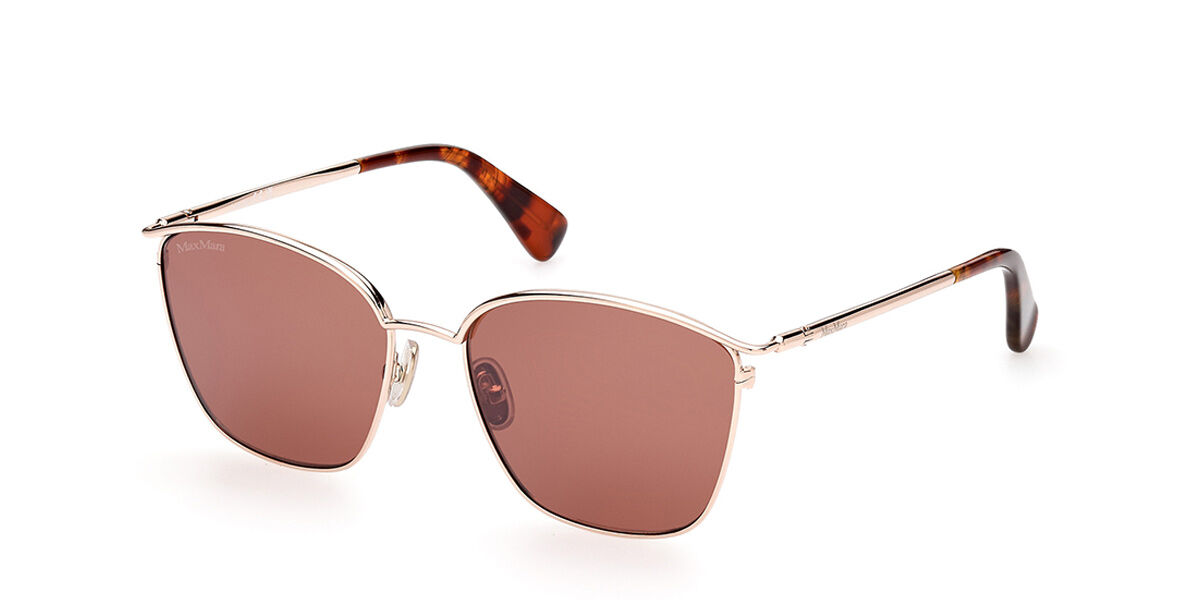 Image of Max Mara MM0043 54E Óculos de Sol Dourados Feminino BRLPT