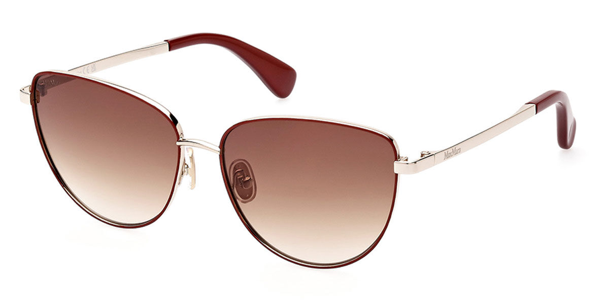 Image of Max Mara MM0053 32F Óculos de Sol Dourados Feminino PRT