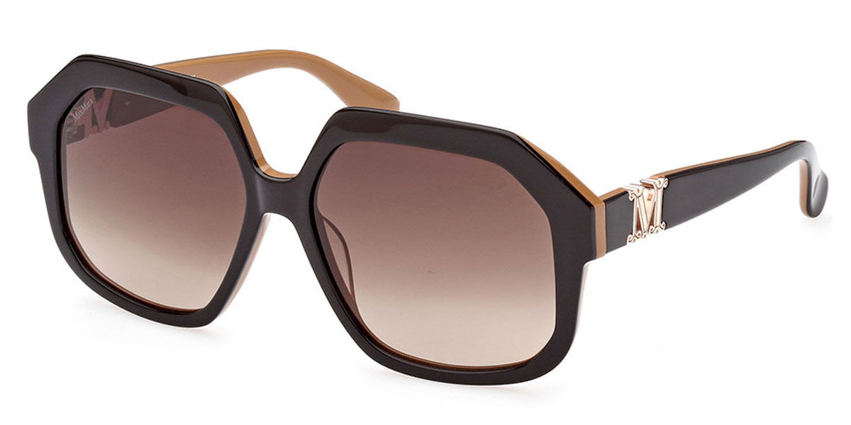 Image of Max Mara MM0056 50F Óculos de Sol Marrons Feminino BRLPT