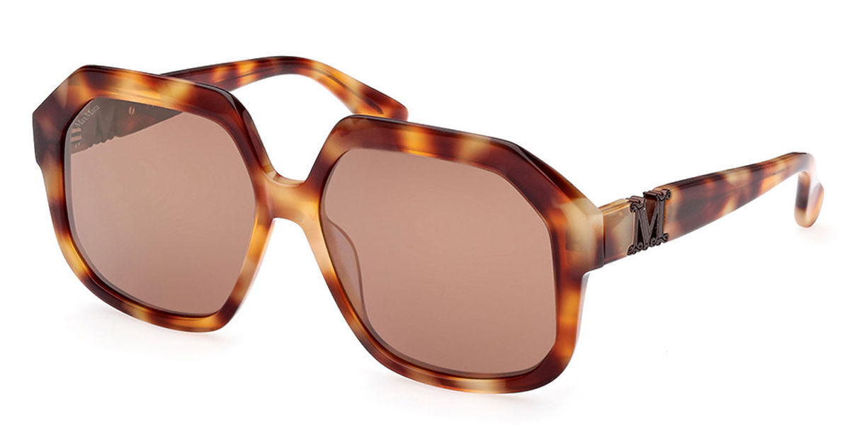 Image of Max Mara MM0056 53E Óculos de Sol Tortoiseshell Feminino BRLPT