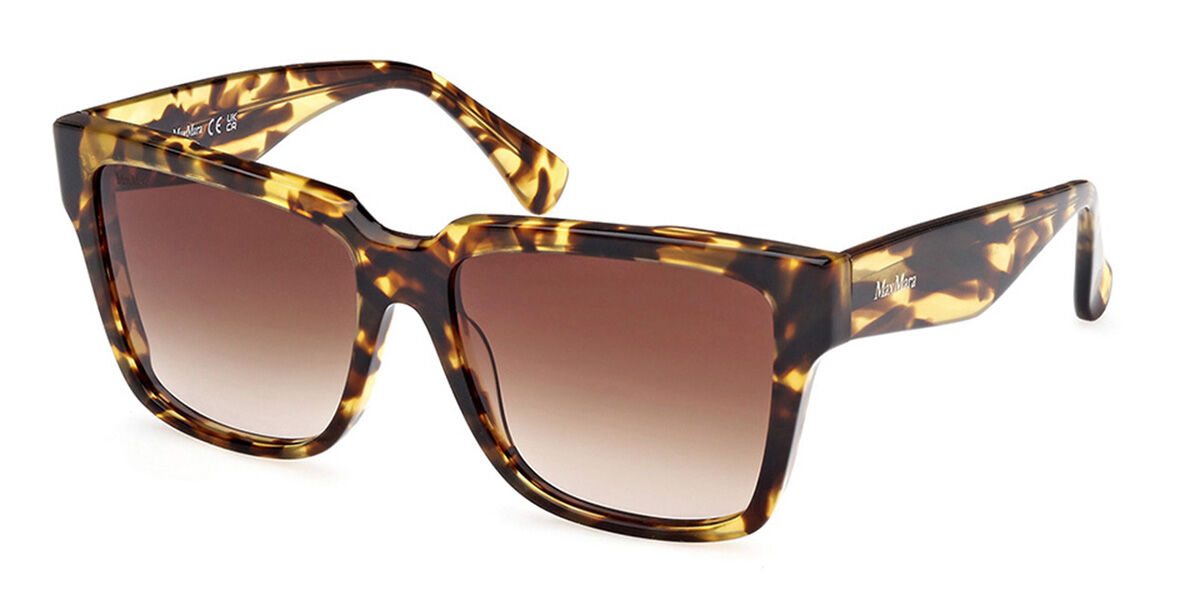 Image of Max Mara MM0078 53F Óculos de Sol Tortoiseshell Feminino BRLPT