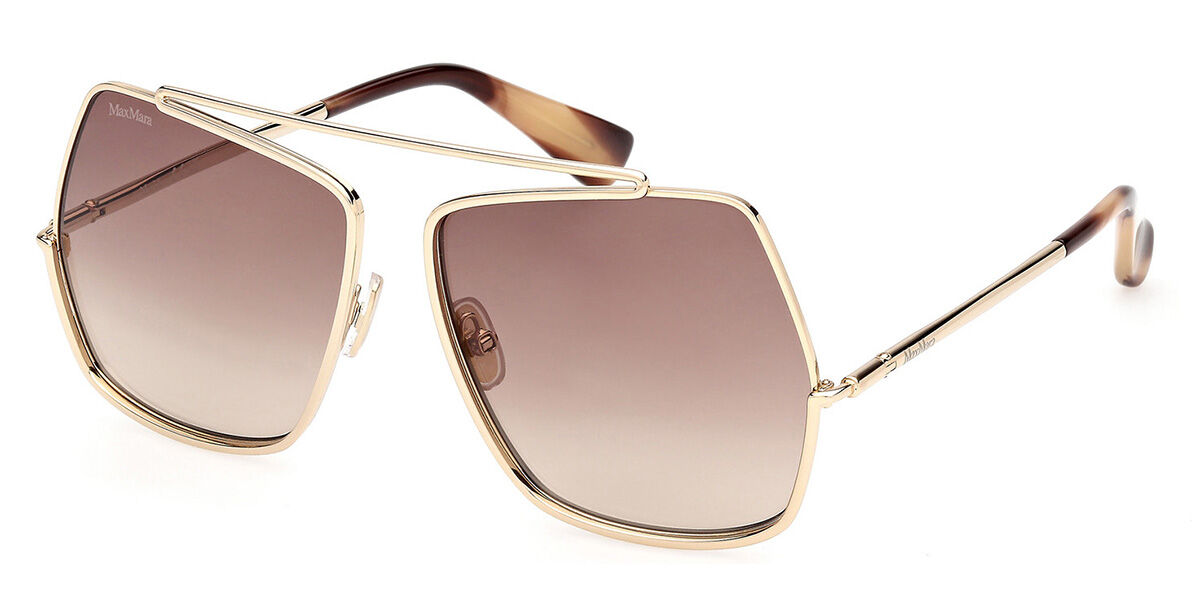 Image of Max Mara MM0102 ELSAPETITE 32F Óculos de Sol Dourados Feminino PRT