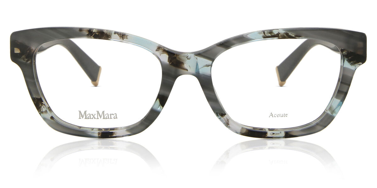 Image of Max Mara MM1257F Formato Asiático MCP Óculos de Grau Cinzas Feminino BRLPT
