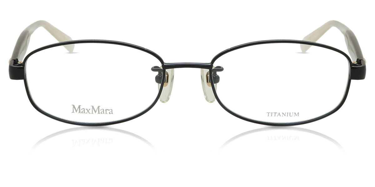 Image of Max Mara MM1284F Formato Asiático 8Z0 Óculos de Grau Pretos Feminino BRLPT