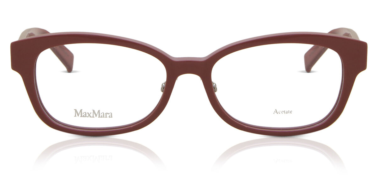 Image of Max Mara MM1300F Formato Asiático GYL Óculos de Grau Cor-de-Rosa Feminino BRLPT