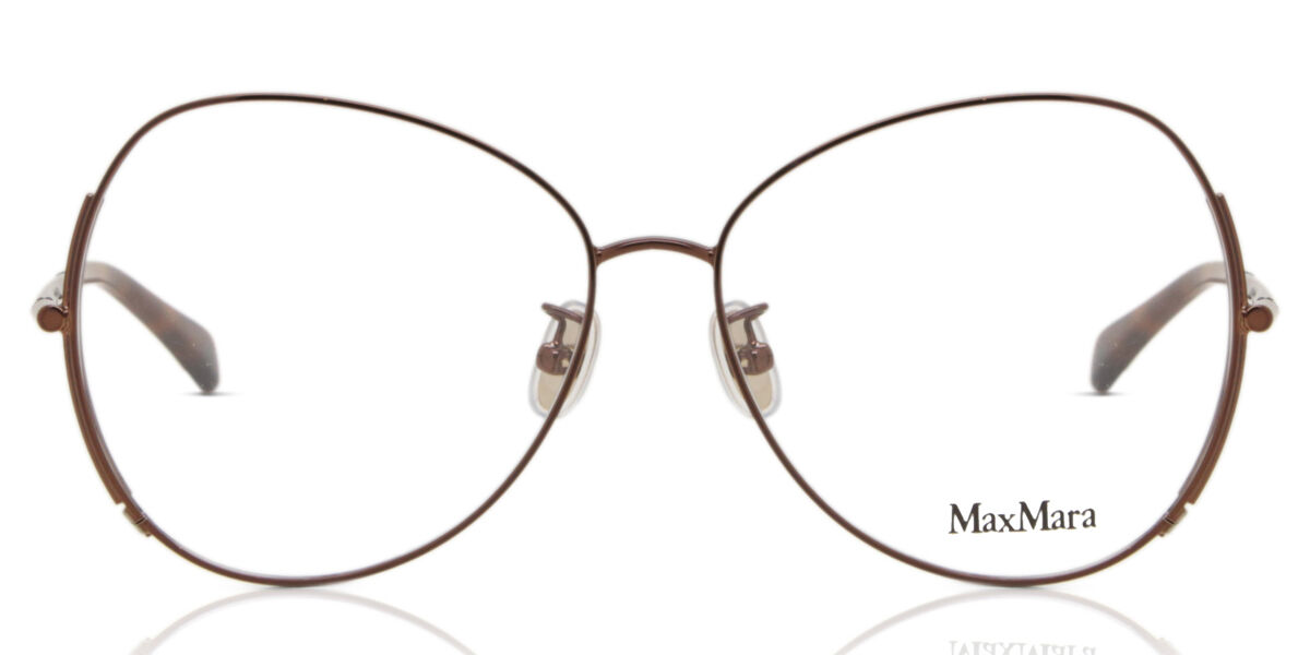 Image of Max Mara MM5001-H 036 Óculos de Grau Marrons Feminino BRLPT