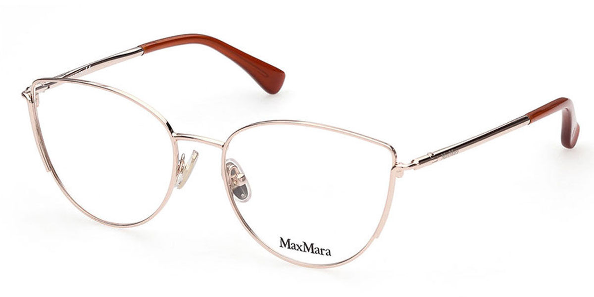 Image of Max Mara MM5002 028 Óculos de Grau Rose-Dourados Feminino PRT