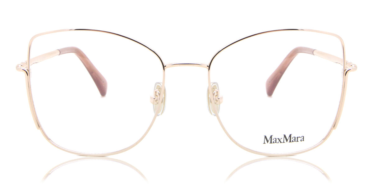 Image of Max Mara MM5003 028 Óculos de Grau Rose-Dourados Feminino PRT