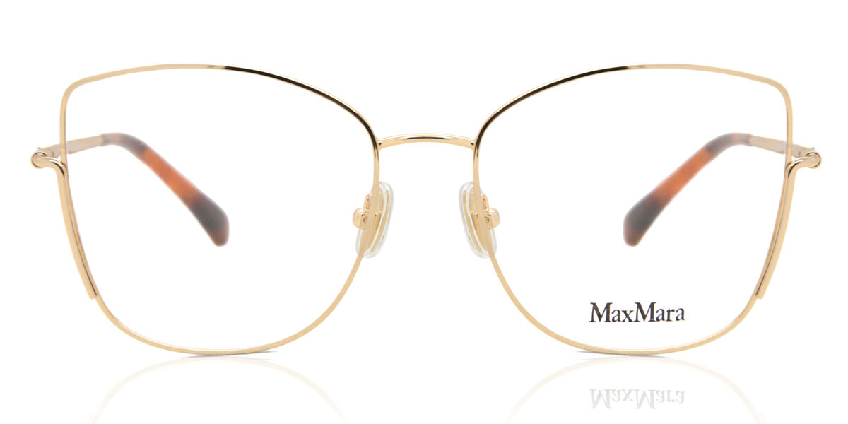 Image of Max Mara MM5003 030 54 Złote Damskie Okulary Korekcyjne PL