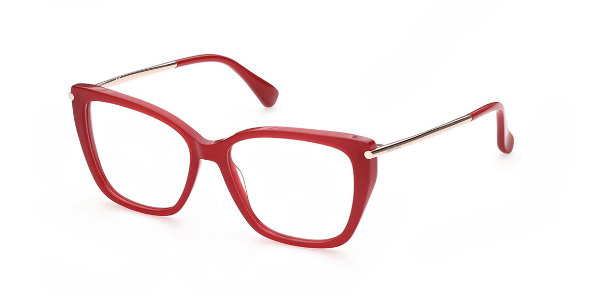 Image of Max Mara MM5007 066 53 Czerwone Damskie Okulary Korekcyjne PL