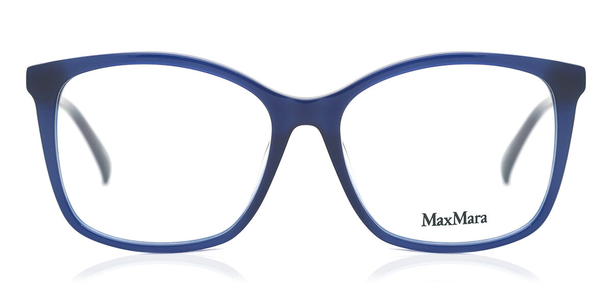 Image of Max Mara MM5023 090 55 Lunettes De Vue Femme Bleues (Seulement Monture) FR