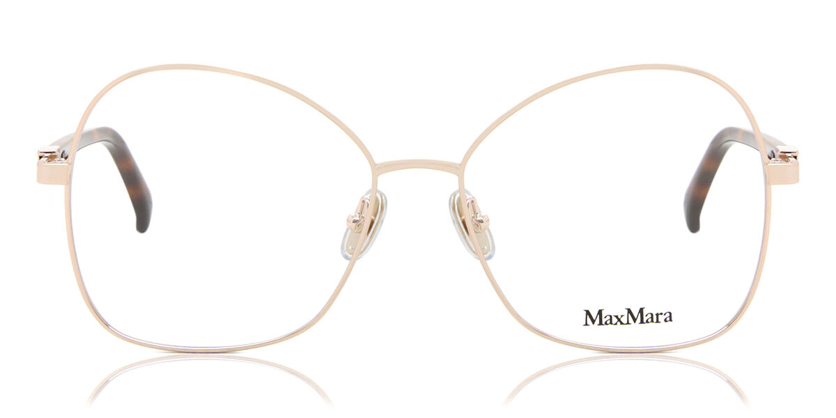 Image of Max Mara MM5033 028 Óculos de Grau Rose-Dourados Feminino PRT