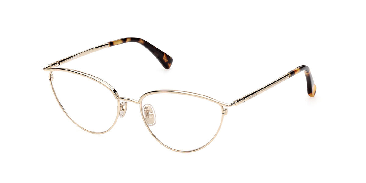 Image of Max Mara MM5057 032 54 Złote Damskie Okulary Korekcyjne PL