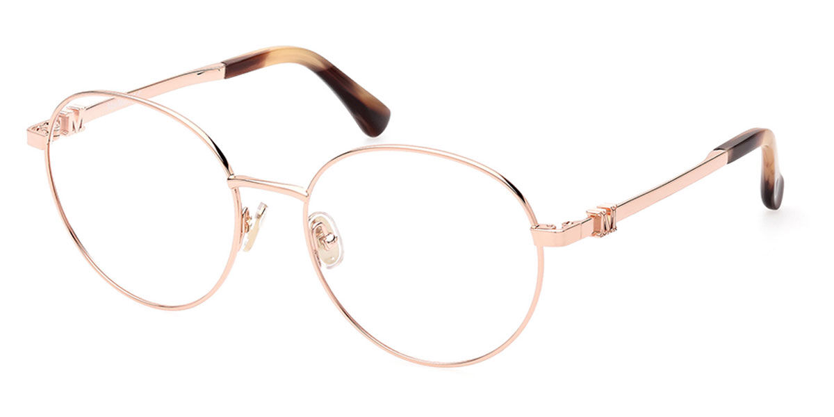 Image of Max Mara MM5081 033 55 Rose-Złote Damskie Okulary Korekcyjne PL