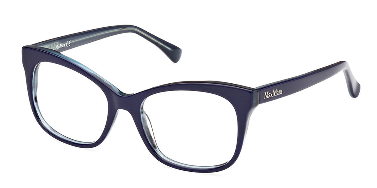 Image of Max Mara MM5094 090 52 Niebieskie Damskie Okulary Korekcyjne PL