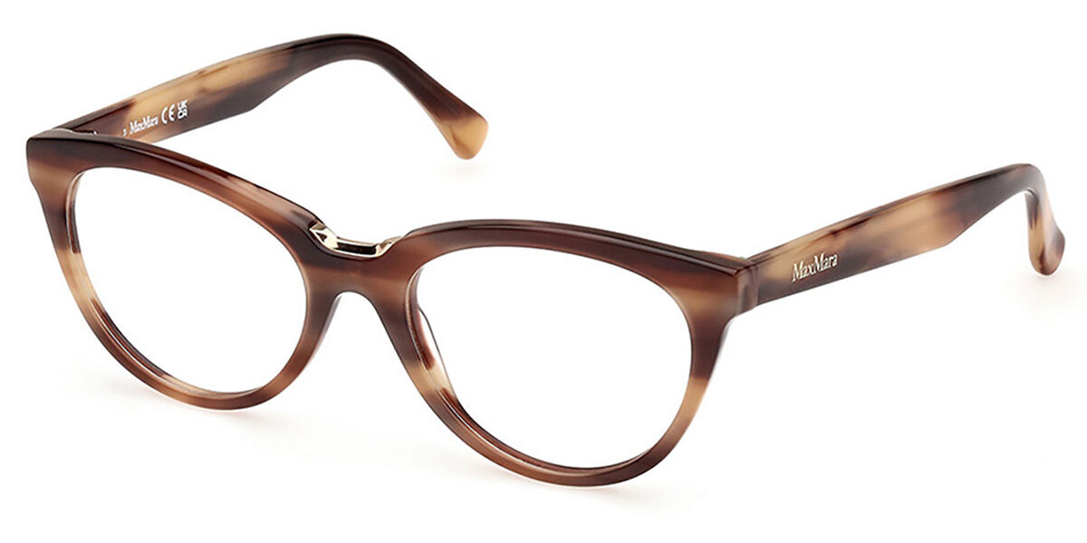 Image of Max Mara MM5132 47 Óculos de Grau Marrons Feminino BRLPT