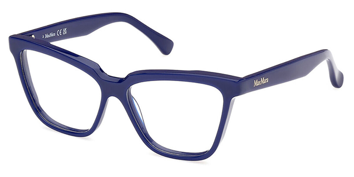 Image of Max Mara MM5136 90 53 Niebieskie Damskie Okulary Korekcyjne PL