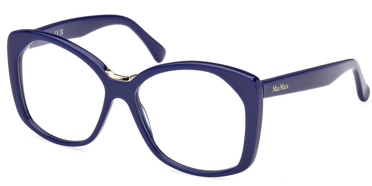 Image of Max Mara MM5141 090 57 Niebieskie Damskie Okulary Korekcyjne PL