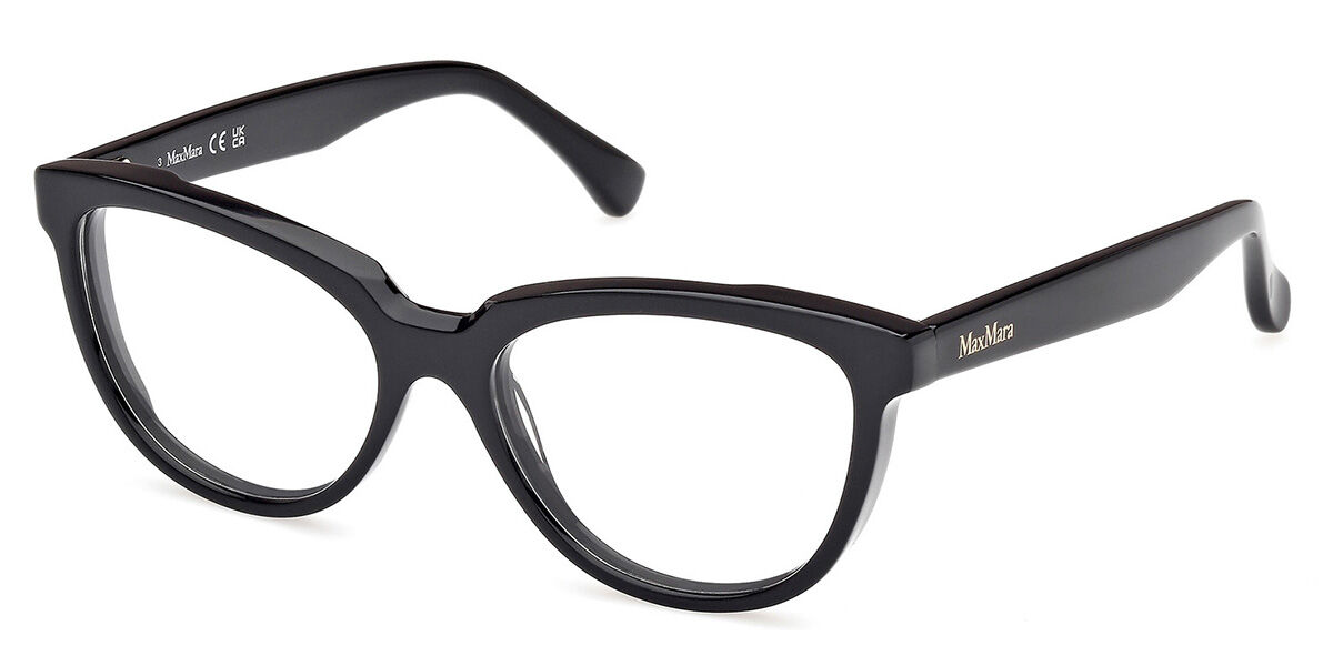 Image of Max Mara MM5143 001 53 Czarne Damskie Okulary Korekcyjne PL