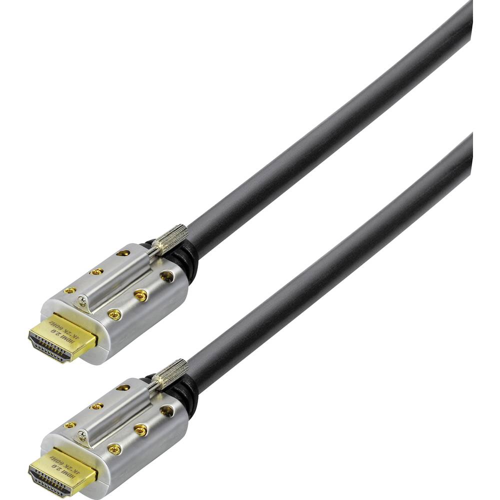 Image of Maxtrack HDMI Cable HDMI-A plug HDMI-A plug 2000 m Black C 505-20 L HDMI-enabled Shielded Audio Return Channel