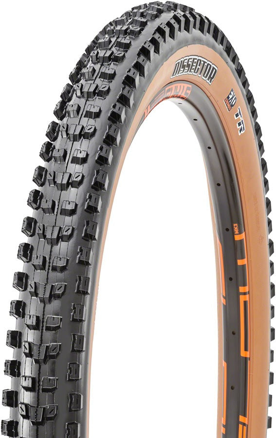 Image of Maxxis Dissector Tire - Tubeless Folding Black/Tan Dual EXO