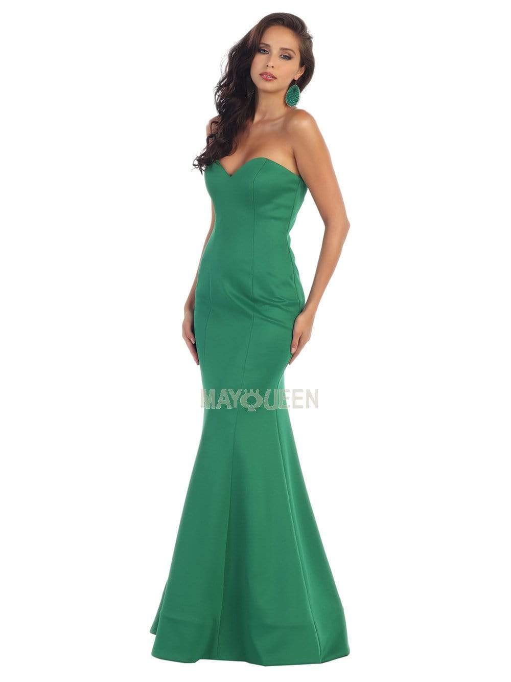 Image of May Queen - RQ7305 Strapless Sweetheart Trumpet Gown