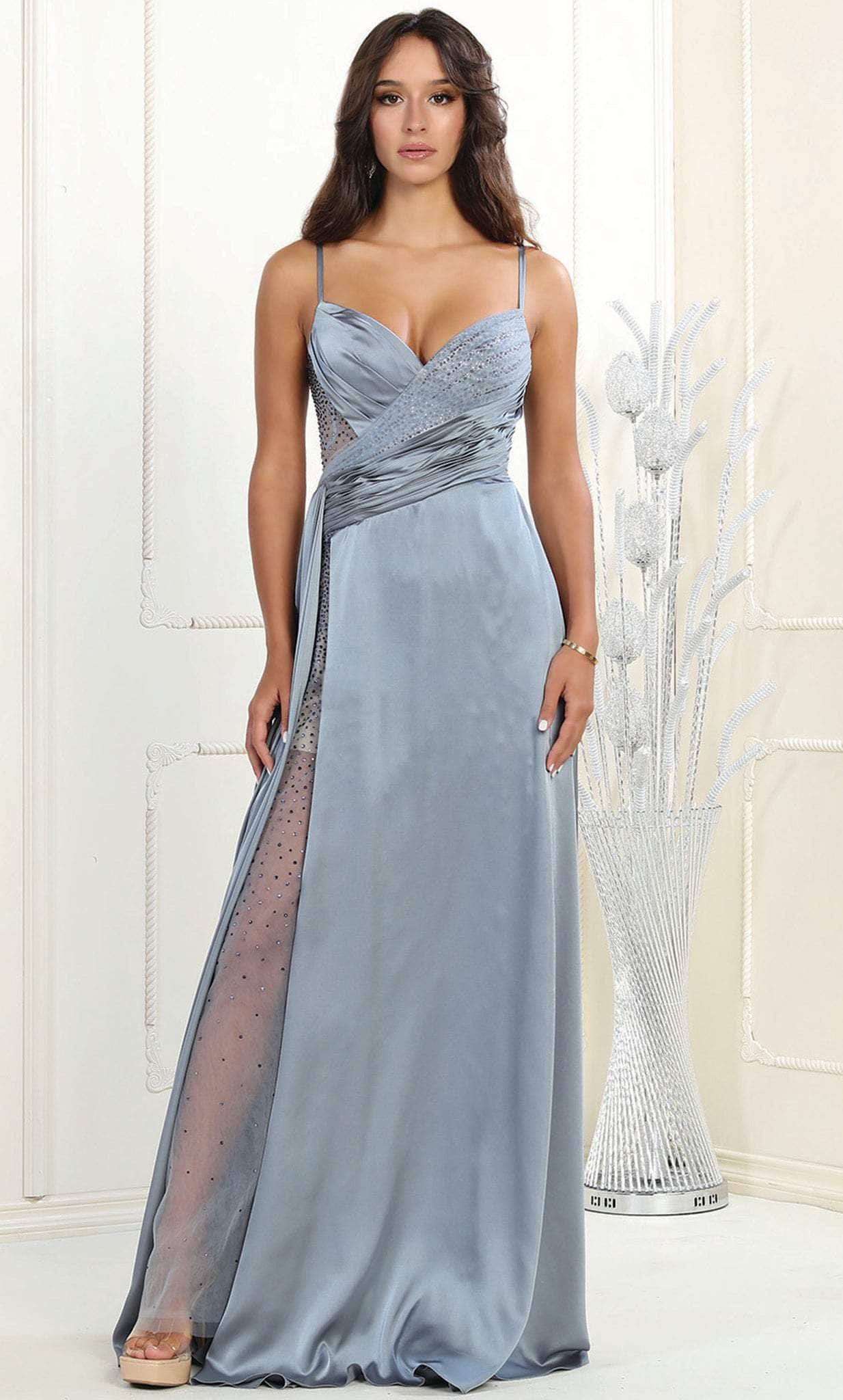 Image of May Queen RQ7965 - Embellished Sweetheart Long Dress