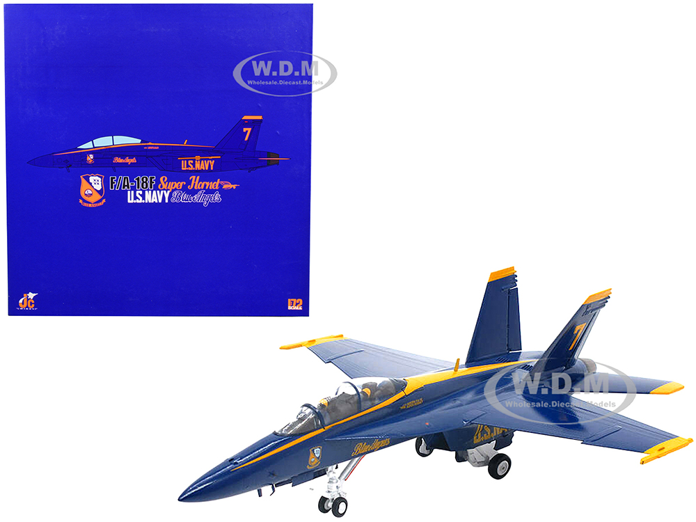 Image of McDonnell Douglas F/A-18F Super Hornet Aircraft "US Navy Blue Angels 7" (2021) 1/72 Diecast Model by JC Wings