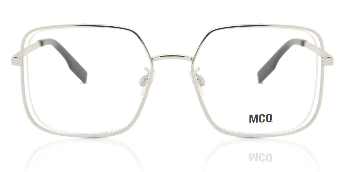 Image of McQ MQ0318O 001 Óculos de Grau Prata Feminino PRT