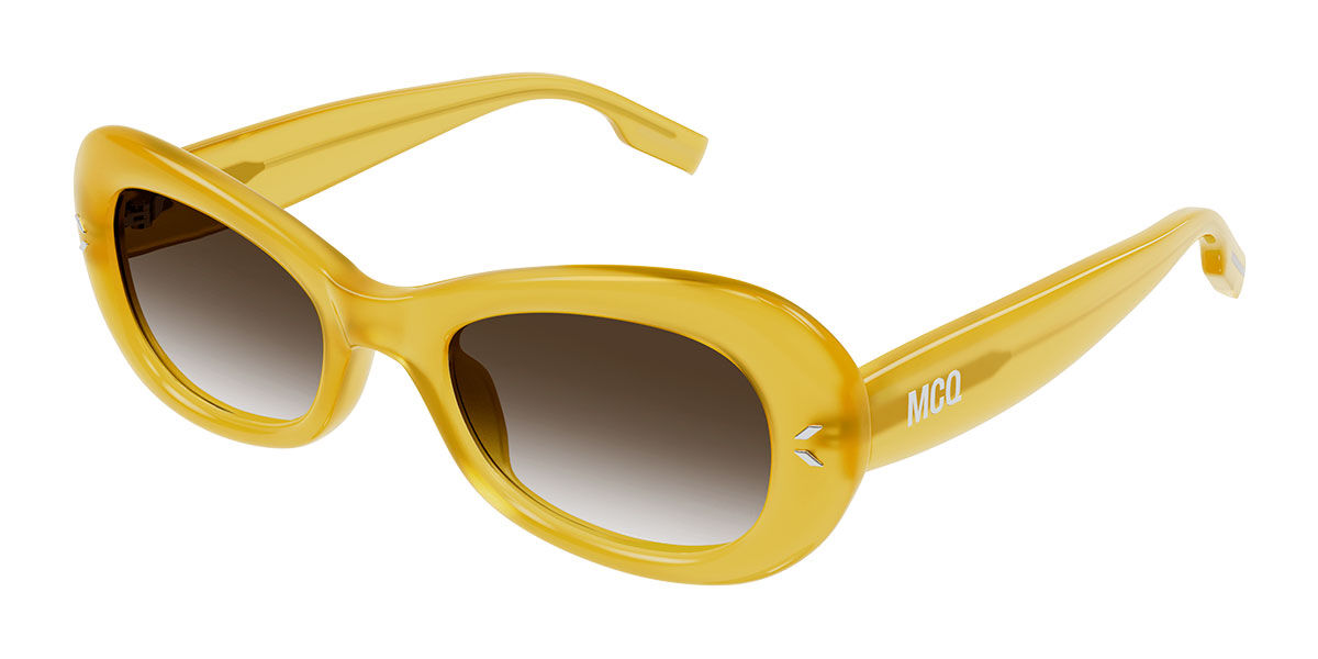 Image of McQ MQ0383S 004 52 Lunettes De Soleil Femme Jaunes FR