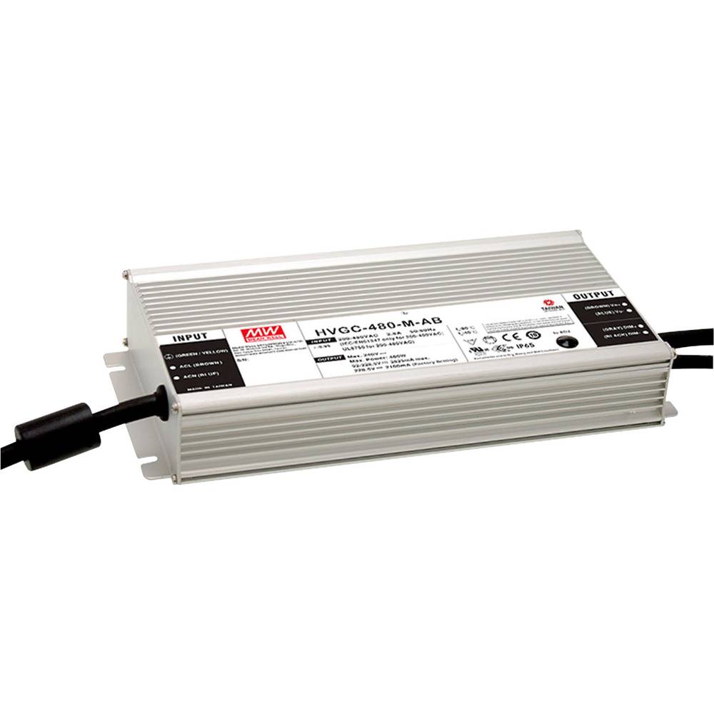 Image of Mean Well HVGC-480-L-AB LED driver Constant power 480 W 700 - 1750 mA 137 - 343 V DC adjustable dimmable 3-in-1