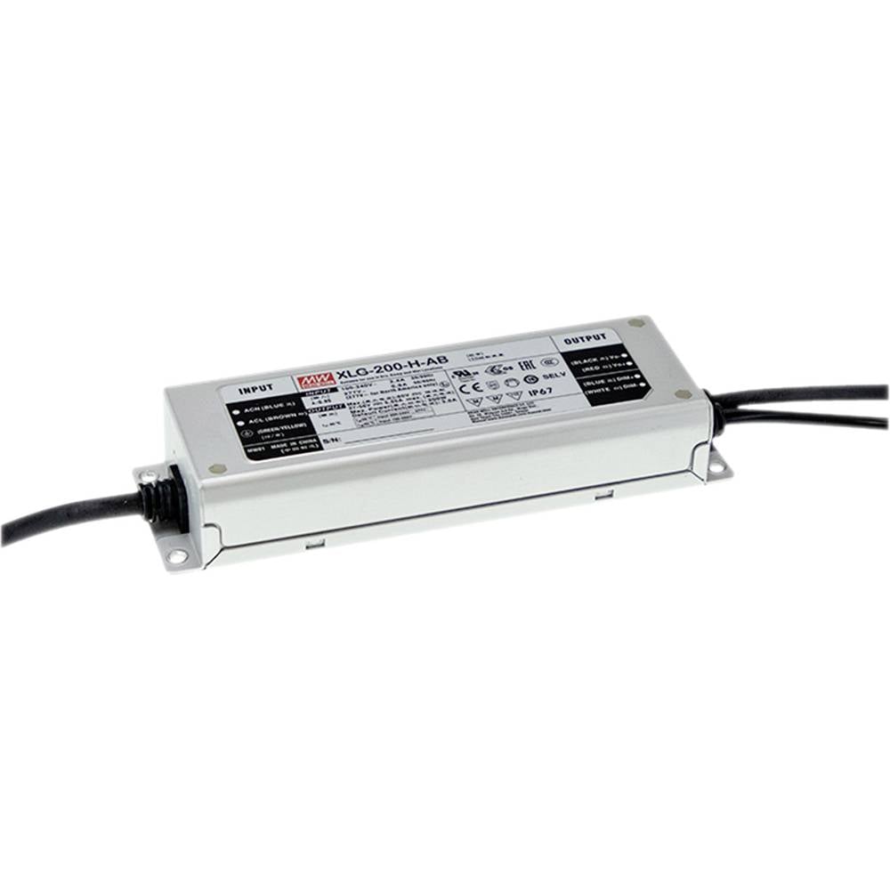 Image of Mean Well XLG-200-L-AB LED driver Constant power 200 W 350 - 1050 mA 142 - 285 V DC 3-in-1 dimmer Approved for use on
